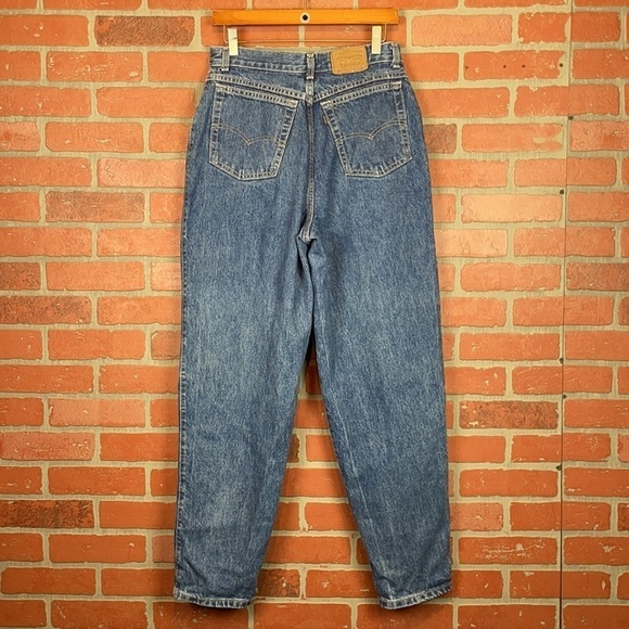 RARE Vintage 80’s Levi’s 573 High Waisted Orange Tab Tapered Pleated Mom Jean 28 - Picture 10 of 16